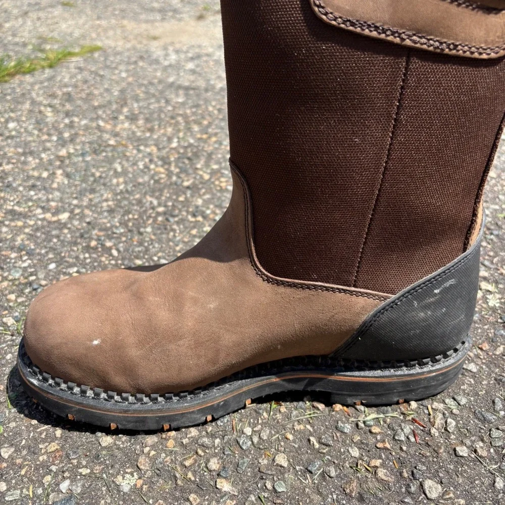 Ridgecut Wellington Mens RCT006TS Waterproof Steel Toe Work Boots Brown 11W